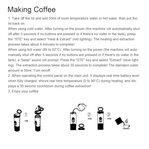 Handheld Coffee Maker - 80ML