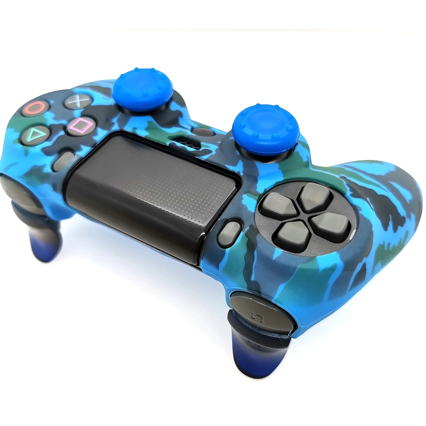 Silicone Skin Cover for Ps4 Controller - Blue camouflage