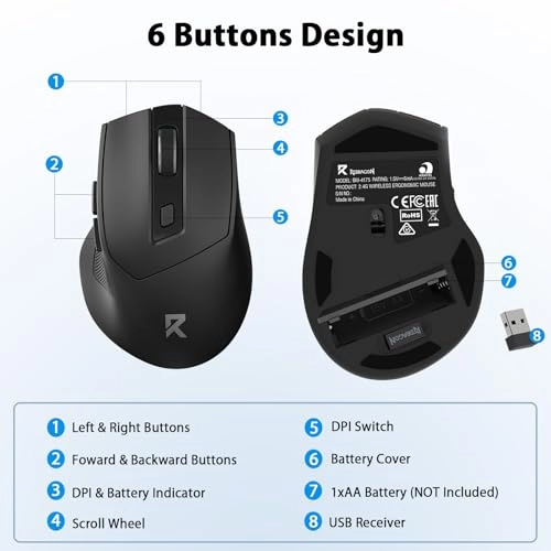 BM-4092 Wireless Mouse - 2.4GHz