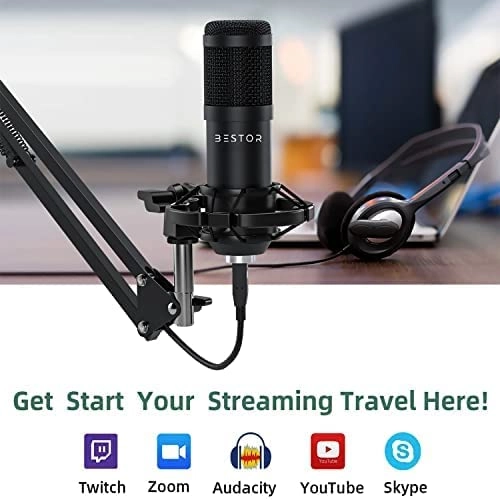 USB Condenser Microphone Kit - USB Microphone 192kHZ/24bit Cardioid