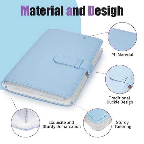 2x3" 108 Pockets Faux Leather PVC Photo Album