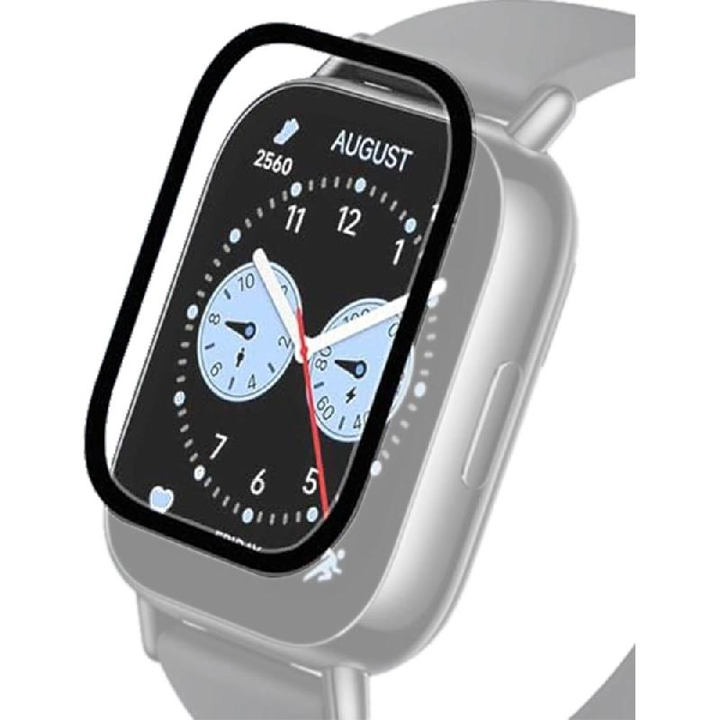 Screen Protector for Xiaomi Smart Band 9 - Soft TPU Black Frame