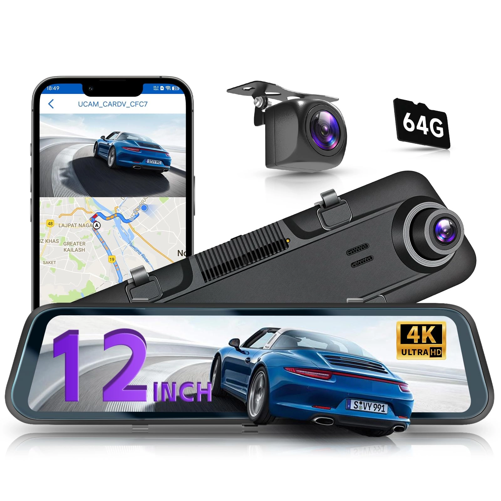 Driauto Mirror Dash Cam - 4K