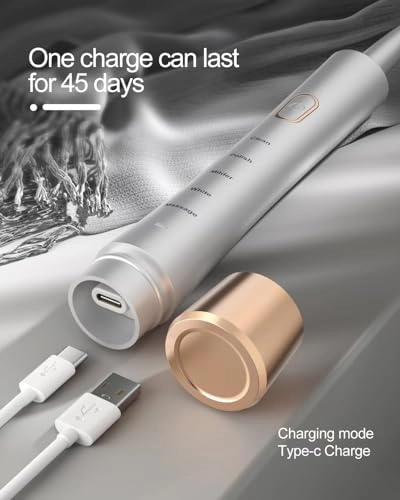 Sonic Electric Toothbrush - 2 Minutes Smart Timer 5 Optional Modes 8 Brush Heads