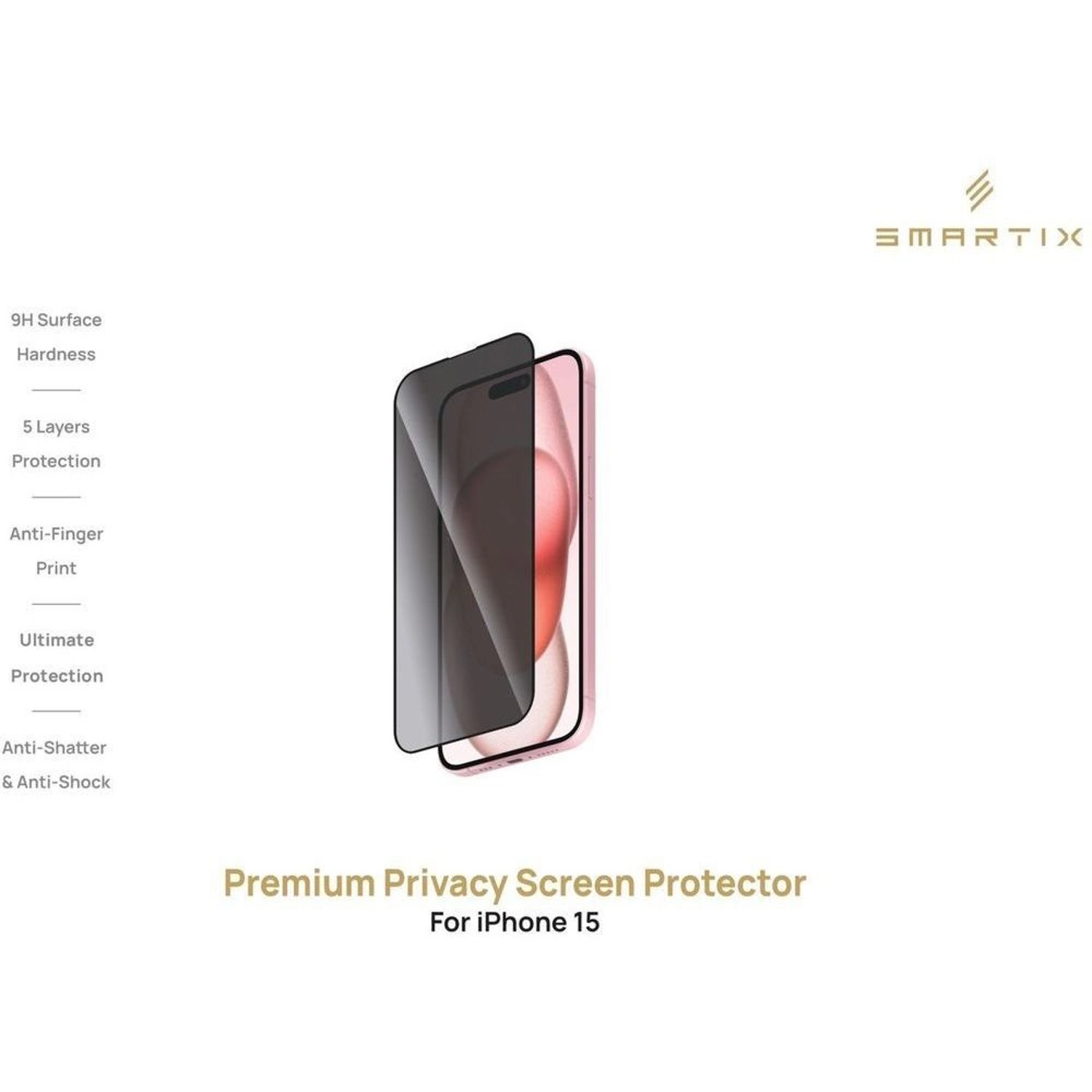 Privacy Screen Protector for iPhone 15