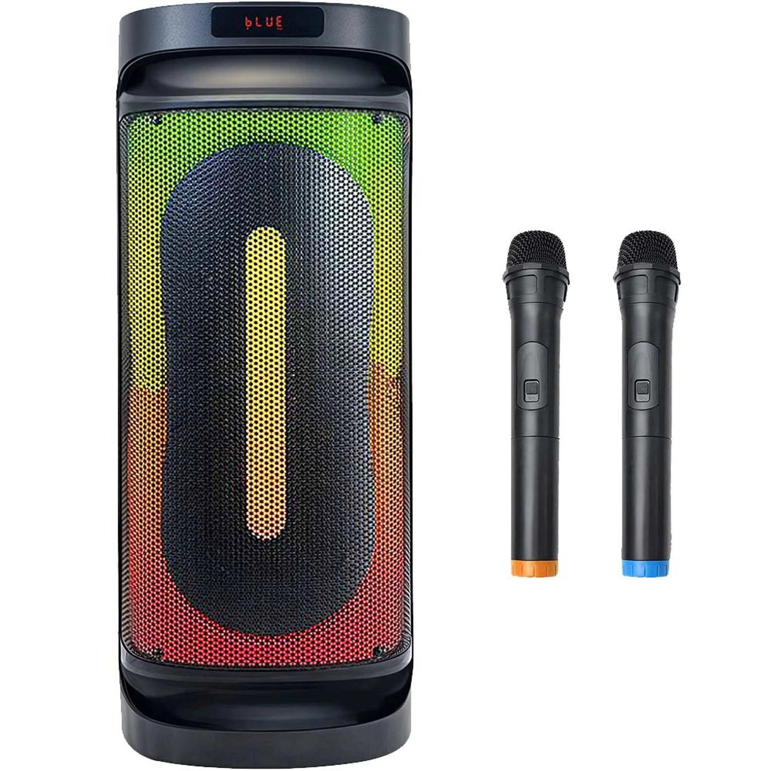 MagicStar L-2811 Boombox Party Speaker - 2 UHF Wireless Microphones