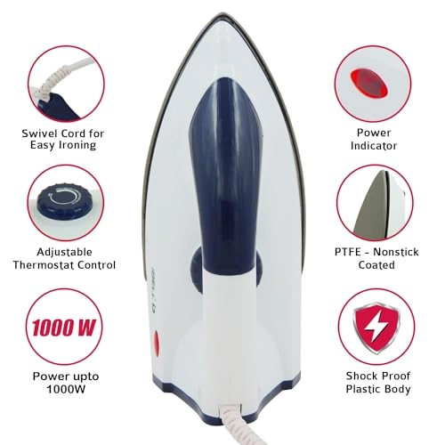 DIAMOND - 1000W Dry Iron PTFE