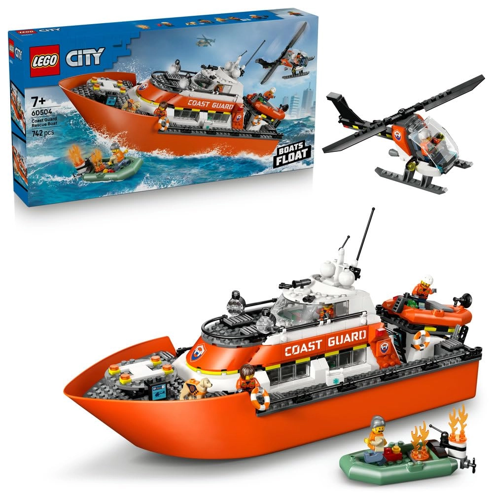LEGO City Coast Guard Rescue Boat & Helicopter (60504)