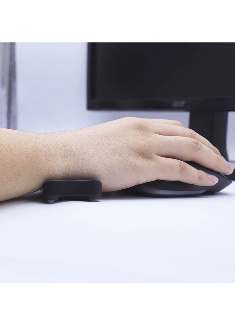 Ergonomic Gliding Palm Rest - Sliding Wrist Pad 4 Scroll Wheels 1.8 x 3.6 x 0.6 inches