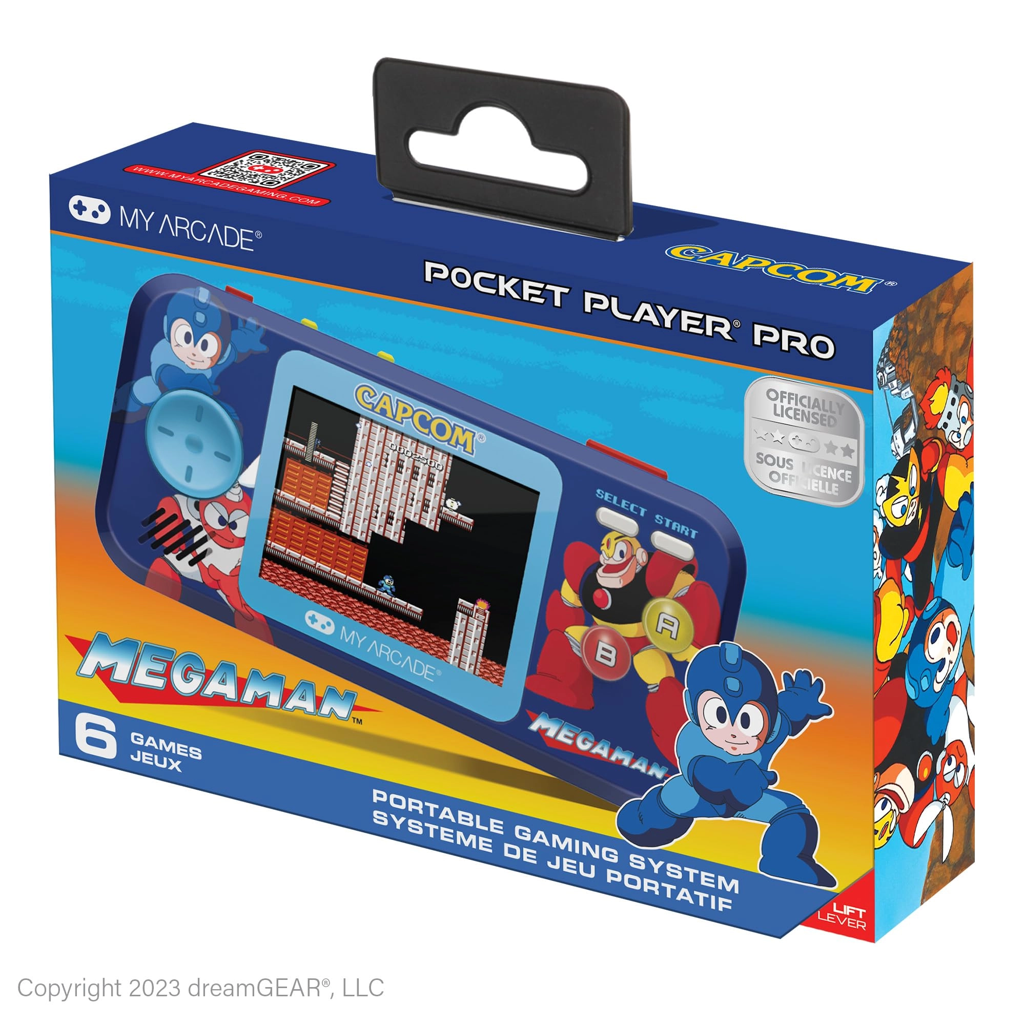 My Arcade Mega Man Pocket Player Pro - Handheld 6 GAMES IN 1