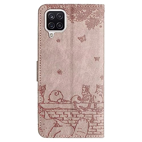 Cat Wallet Case Flip Cover for Samsung Galaxy A12 4G/5G