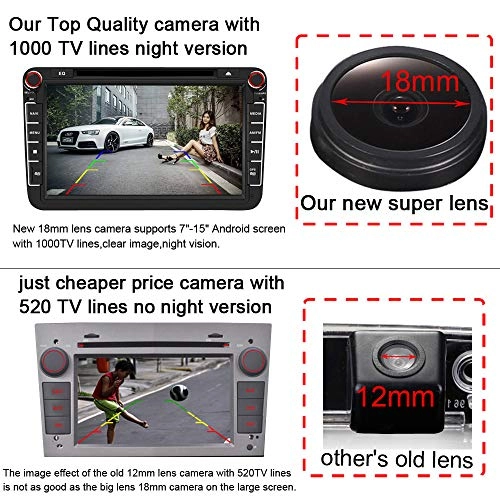 HD Color CCD Waterproof Vehicle Car Rear View Backup Camera - RCA 1280*720 Pixels