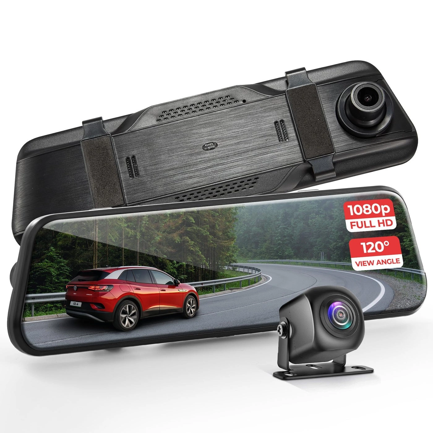 Pyle Dual Dash Cam - 1080p Full HD