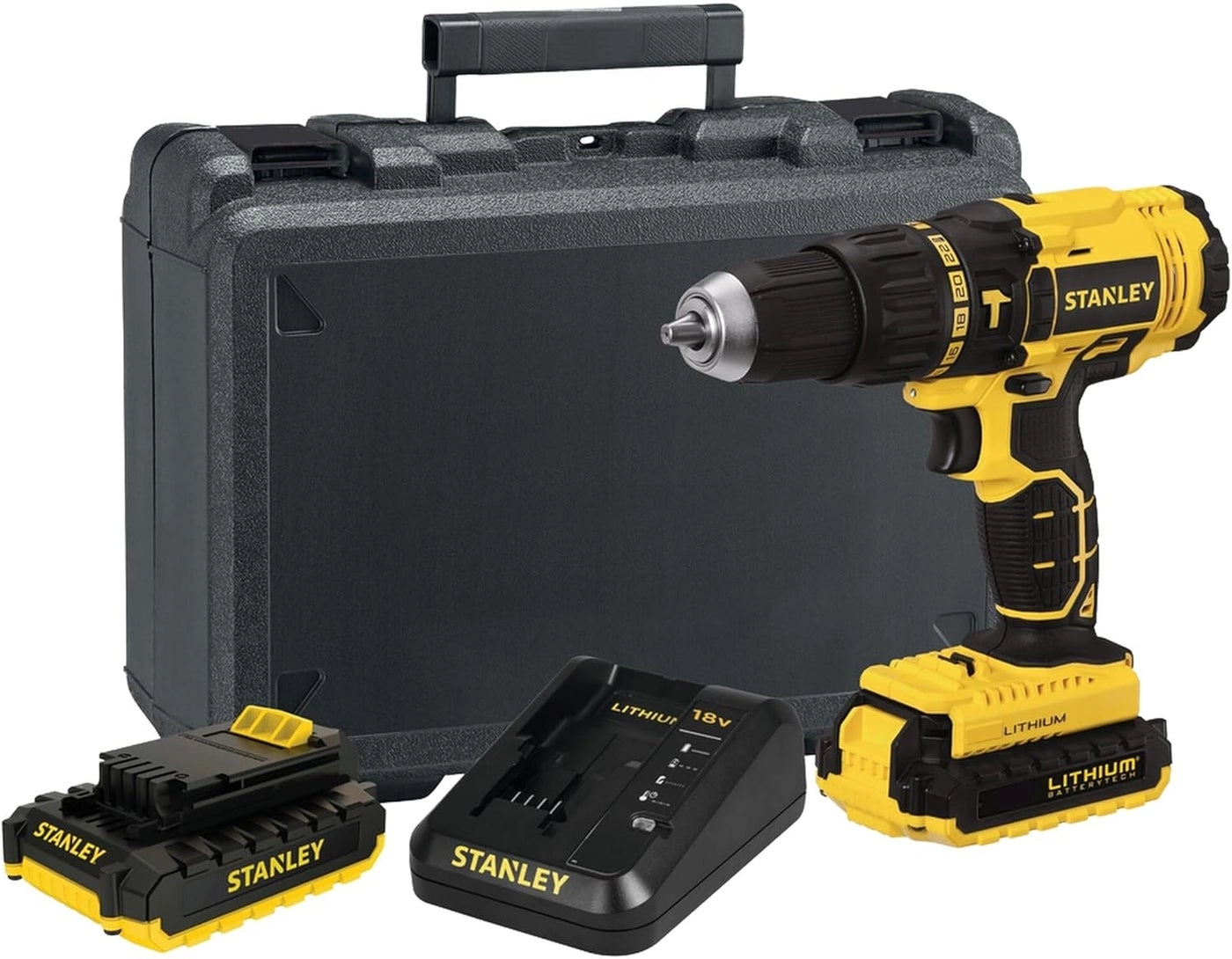 Cordless Hammer Drill - 18V 45Nm 2 x 1.5 Ah Li-Ion