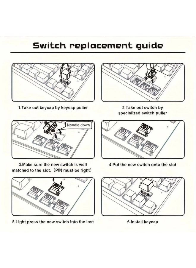 Mechanical Keyboard Linear Switches - 35pcs
