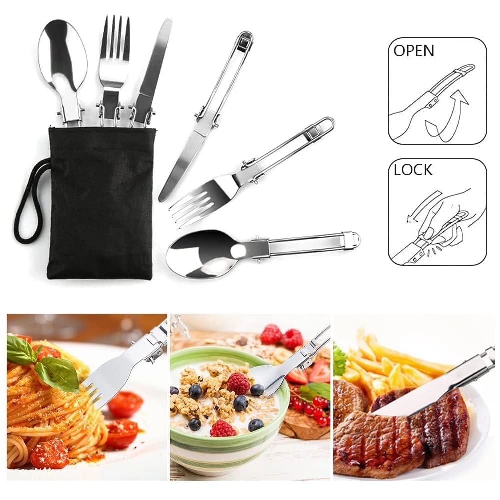 Camping Cookware Mess Kit - 11-Piece