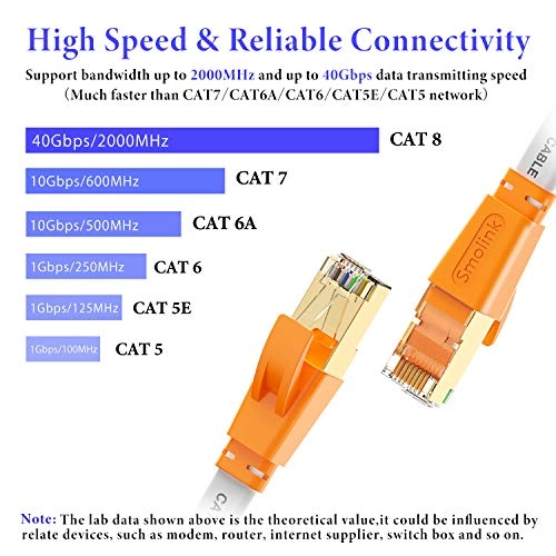 Cat 8 Ethernet Cable - 100 FT