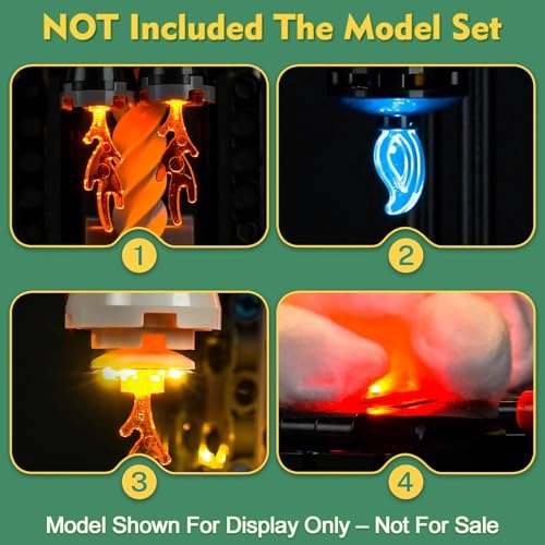 Light kit Compatible with Lego NASA Artemis Space Launch System Rocket (42221) - RC Version LED Lighting