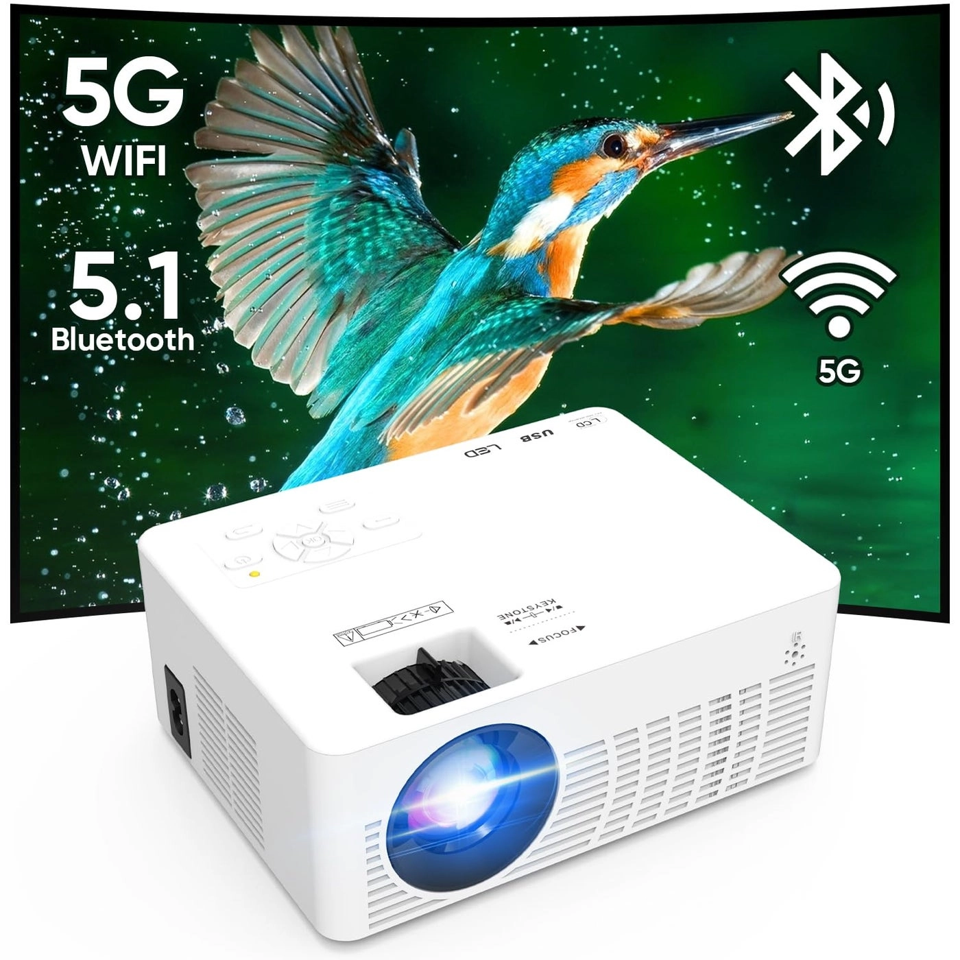 Mini Projector 9500 Lux 720P