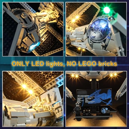 Led Light for LEGO 75382 Tie Interceptor - Plastic 1