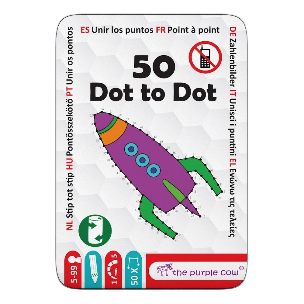 The Purple Cow Fifty Dot to Dot - Card Game