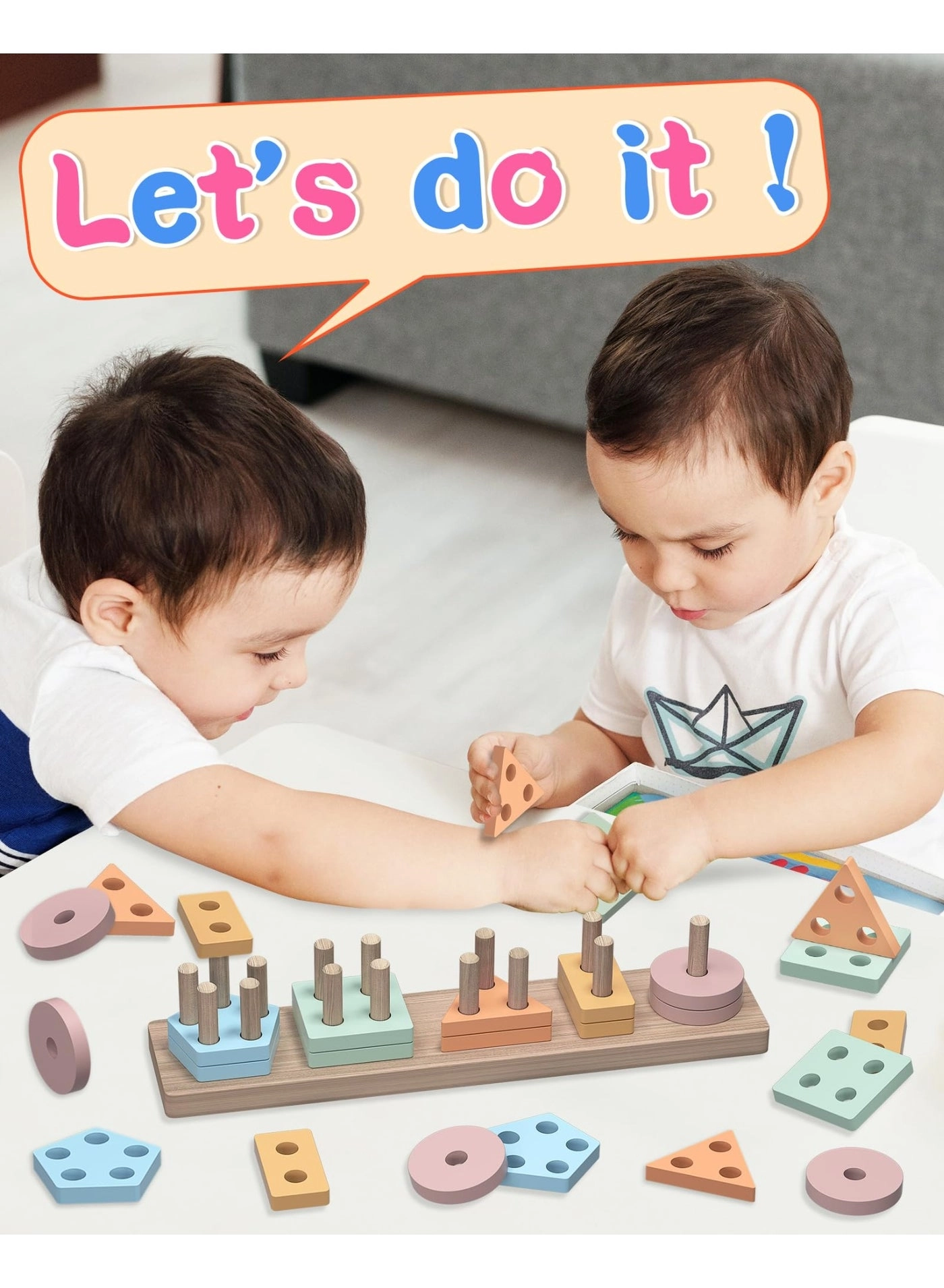 Montessori Geometric Shape Set - 1-4 1 pieces