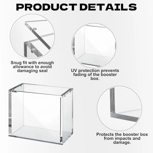 Acrylic Magnetic Case - 3 Pack 5mm+8mm Thick Magnetic Closure