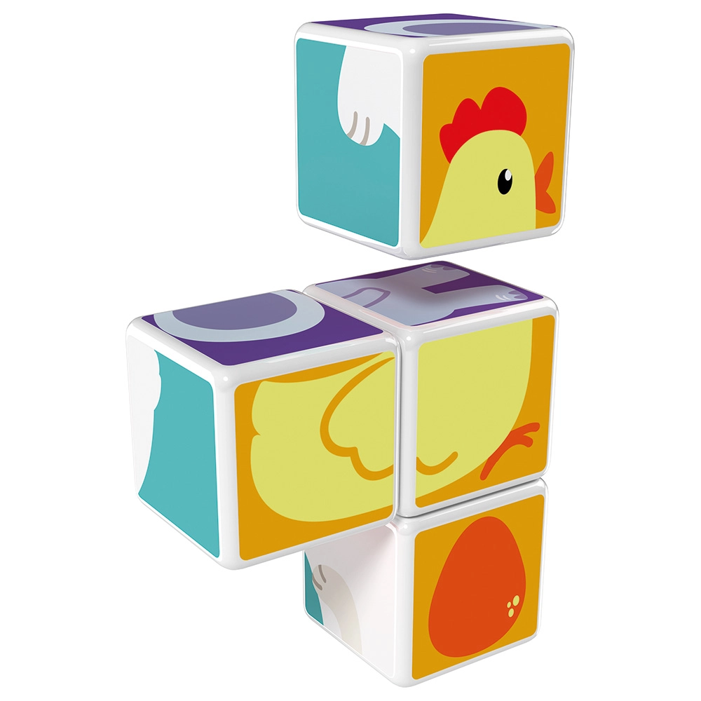 Printed Animal Friends Magicube - Suitable for 1.5 years and above 7pcs