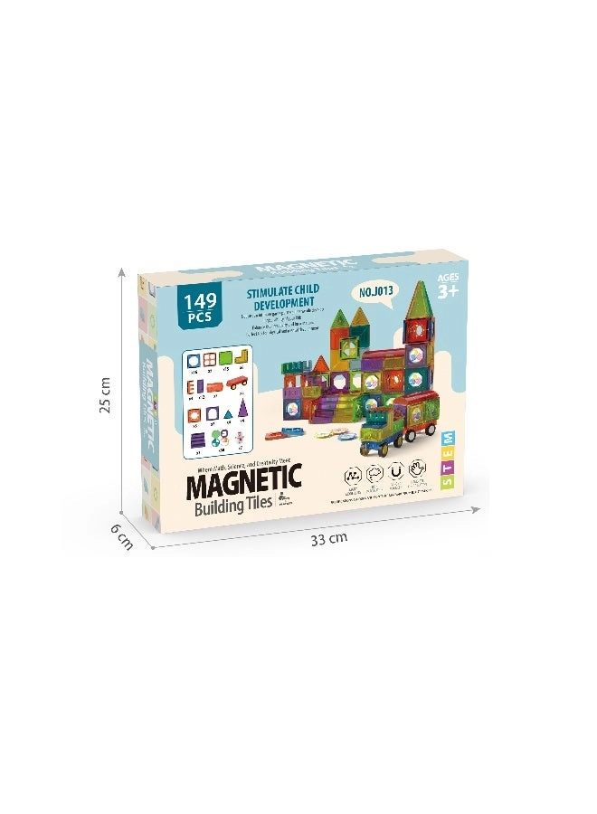 Magnetic Building Tiles - 149 pcs
