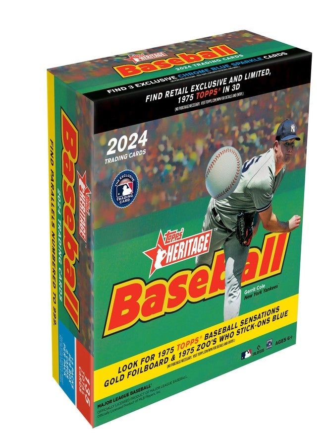 Topps 2024 Heritage Baseball Retail Monster Box - 15 Packs per Box