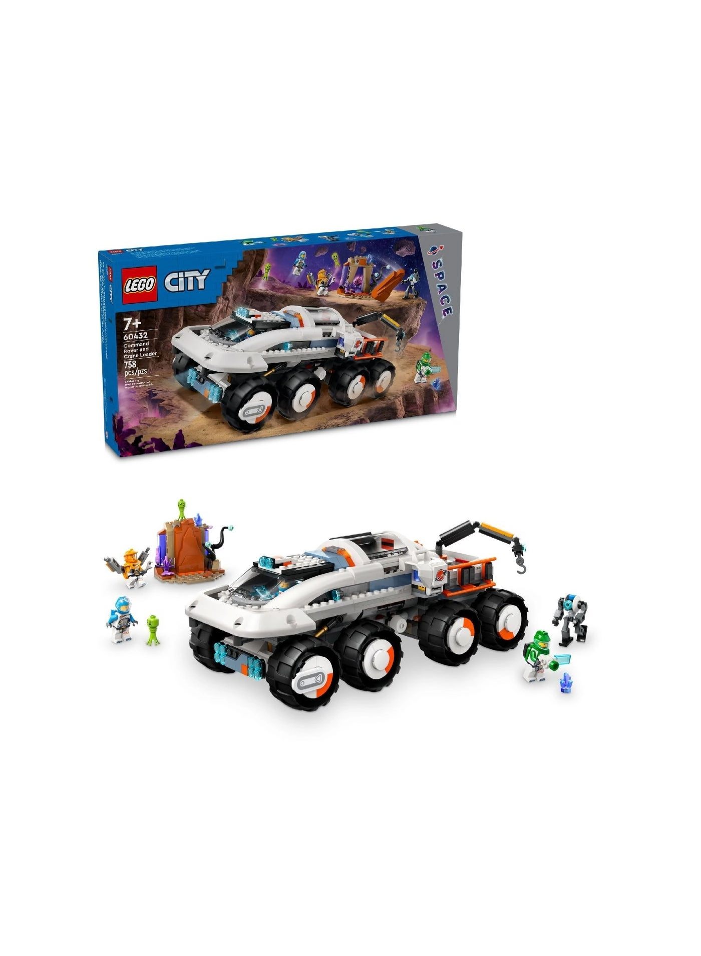 City Space Command Rover and Crane Loader (60432)