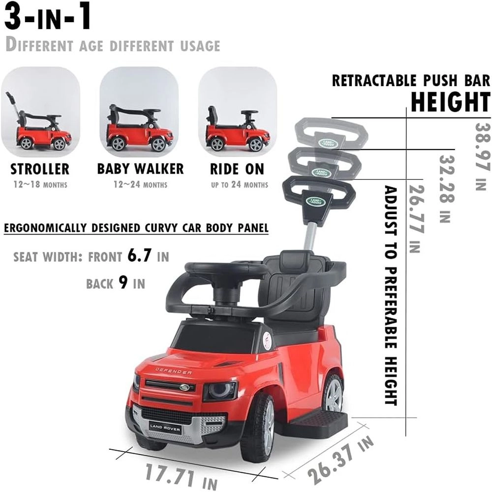 Land Rover Defender 90 - Push Car Red