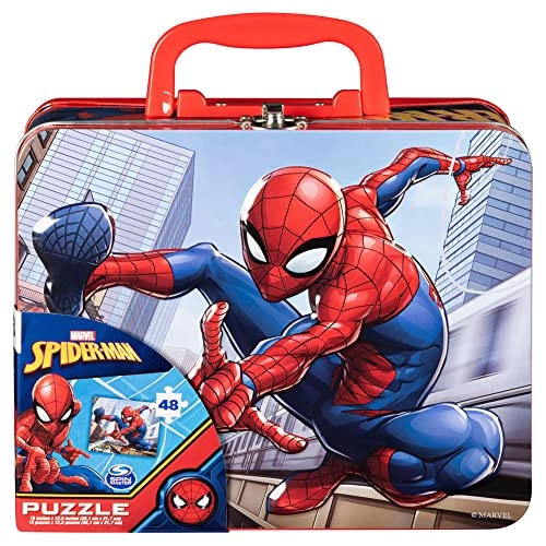 MZA STORES Spiderman Large Lunch Tin Box - SPIDERMAN INTO THE SPIDERVERSE