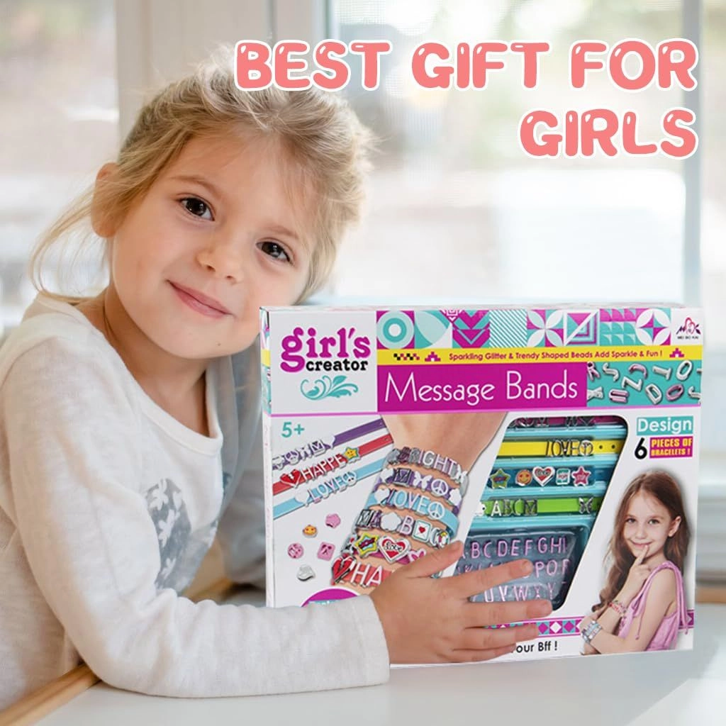 DIY Charm Watch Band And Letter Bracelet Kit - 6+ Multi Colour