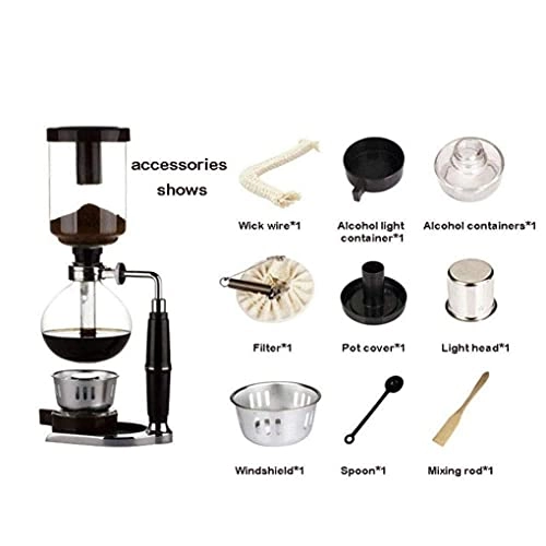Siphon - Heat-Resistant Glass 3 servings + JB-Tong grinder
