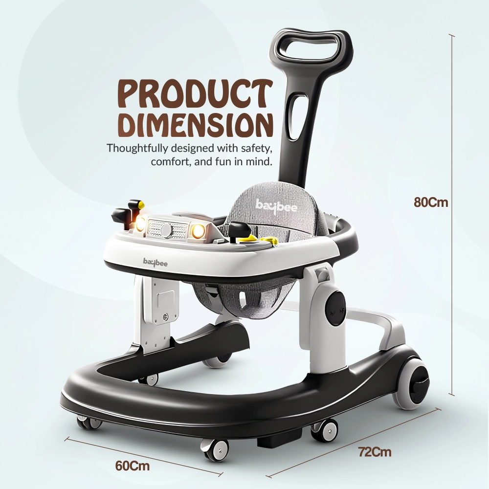 2-In-1 Rollo Baby Walker - Push Handle 20 Kg