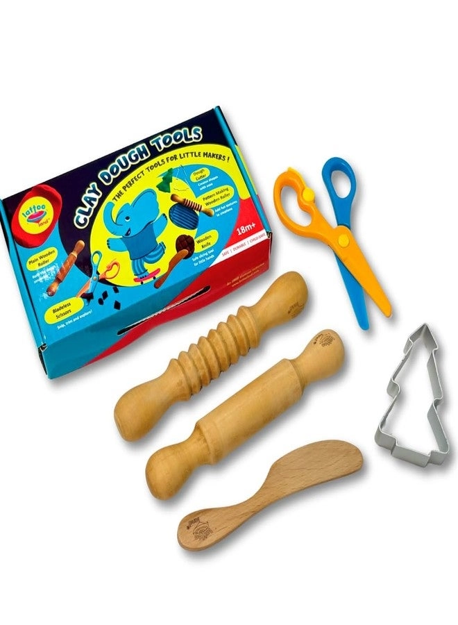 Lattooland Play Dough Tools - 2 3 4 5 6 7 5 pieces