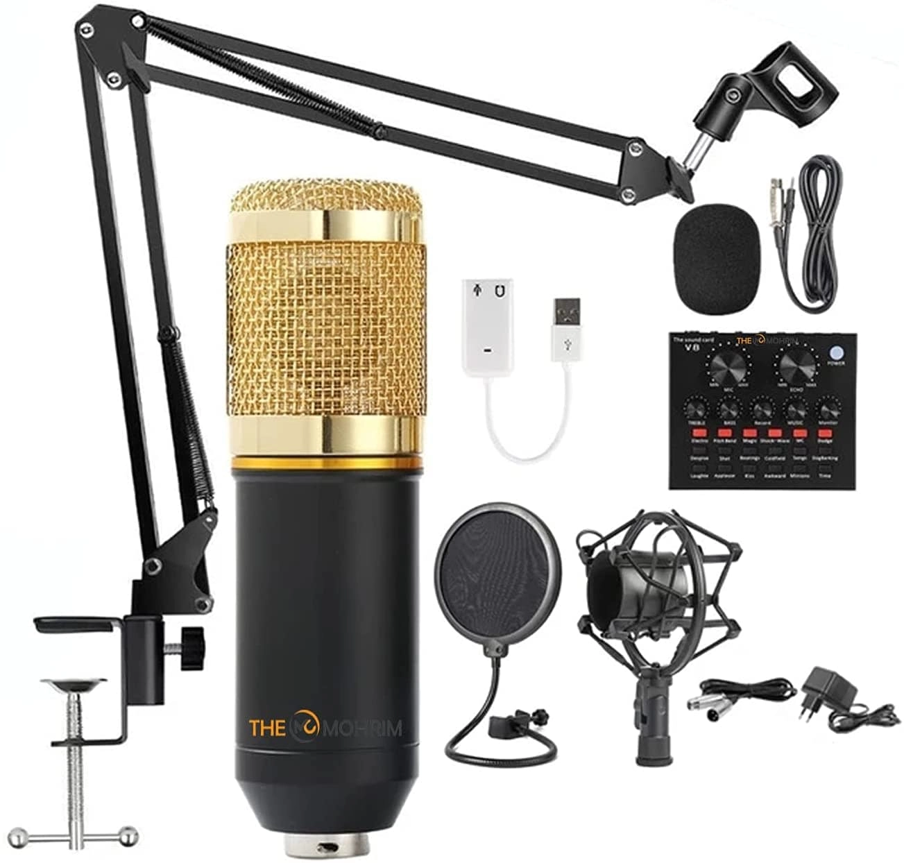 TheMohrim BM 800 Wired Microphone - Condenser V8 Sound Card