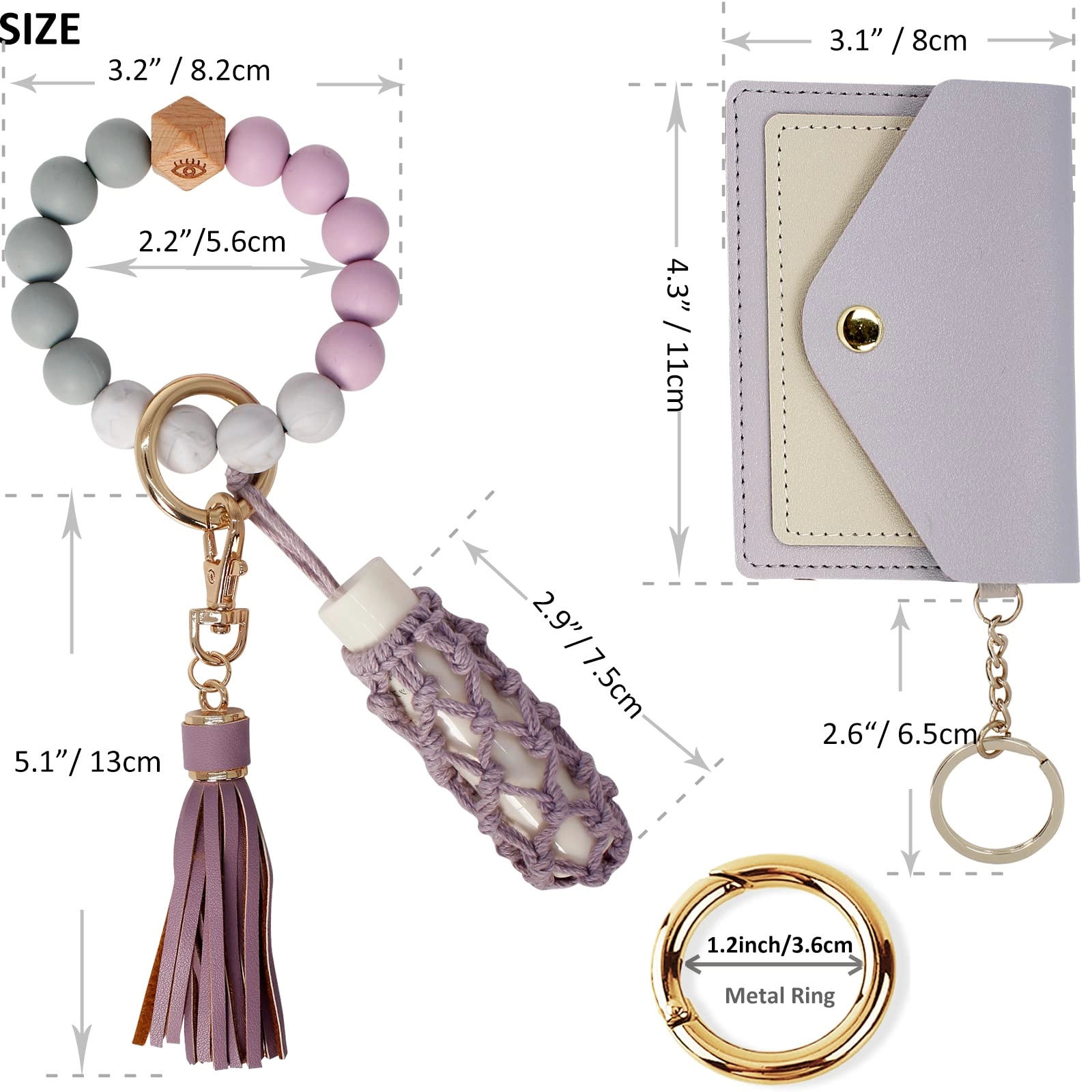 Silicone Key Ring Bracelet - Car