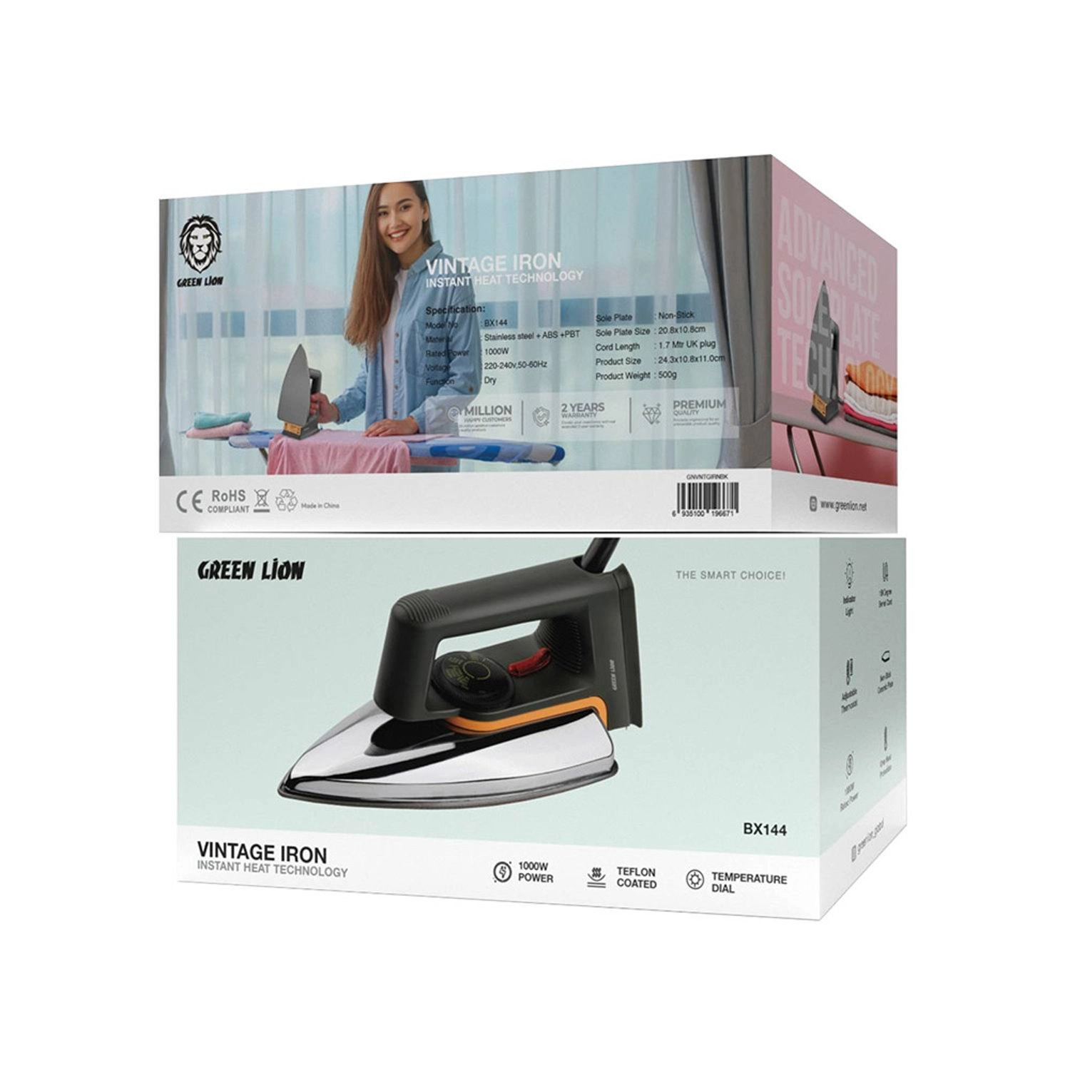 BX144 - Steam Iron 1000 Watt