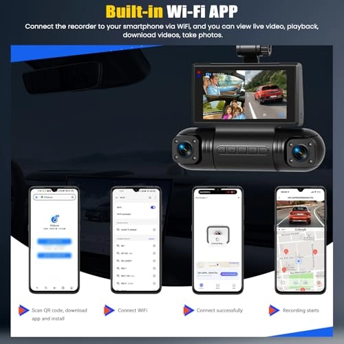 2K WiFi Car Dash Cam - 2K