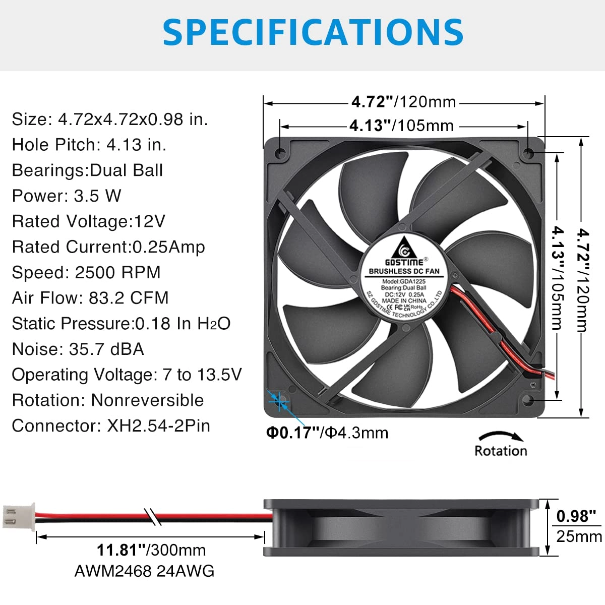 Cooling Exhaust Fan - 120mm