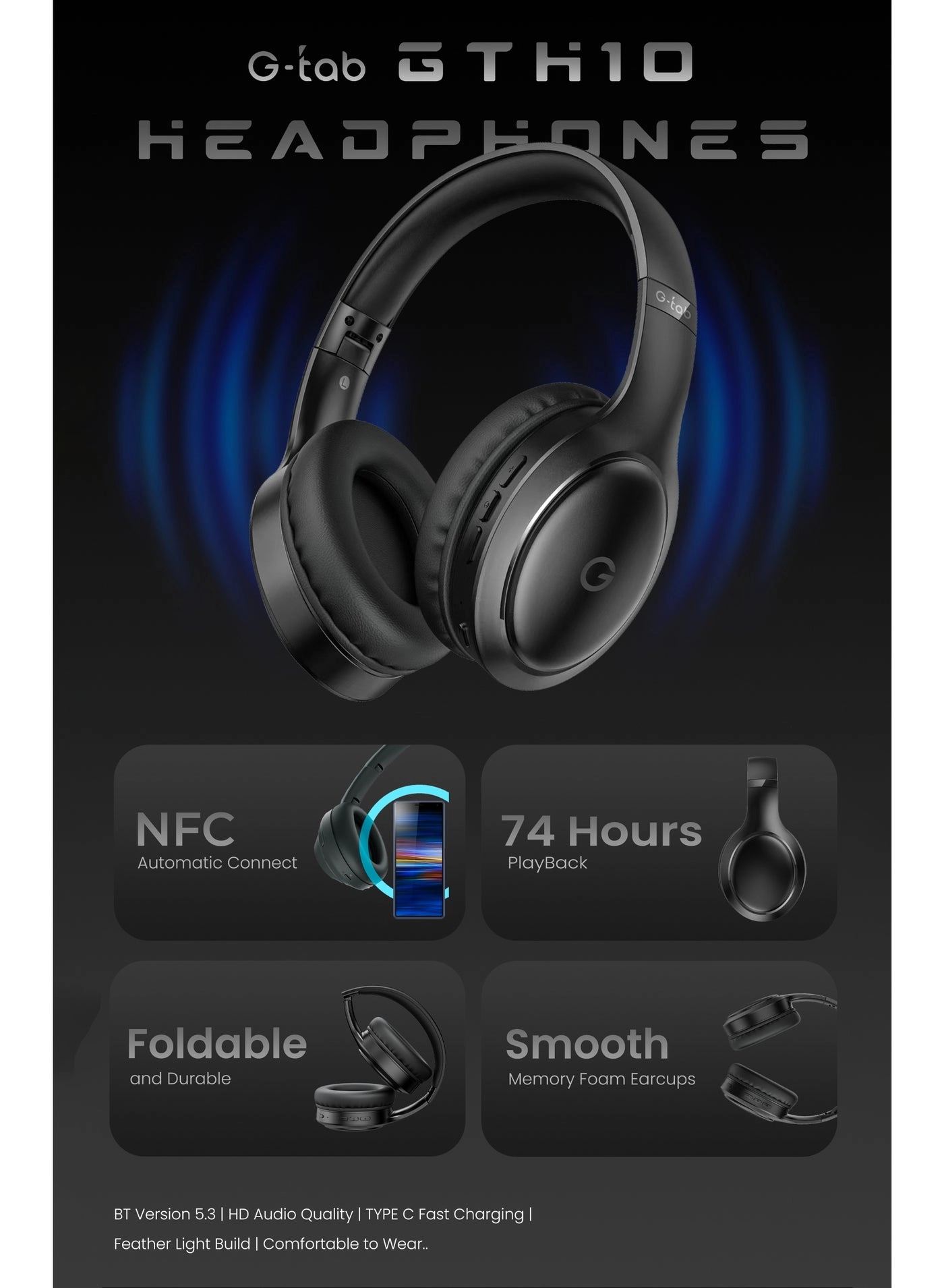 GTH10 Wireless Headphone