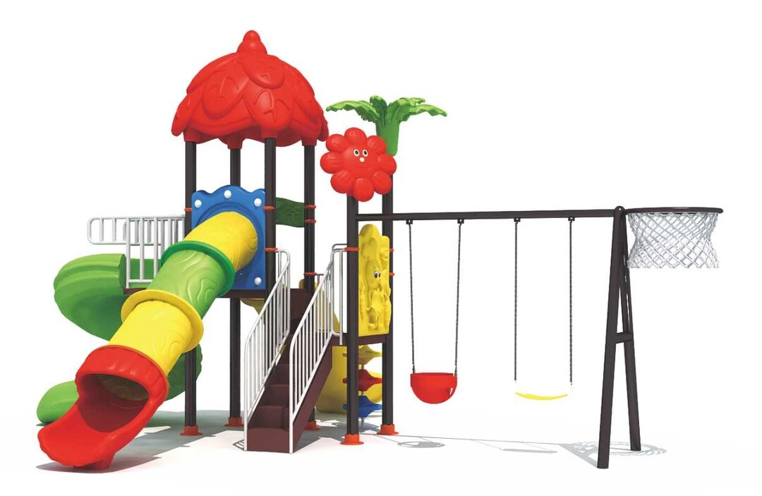 Multi Purpose Kids Outdoor Playing Equipments - 770x320x280cm 2+ Years