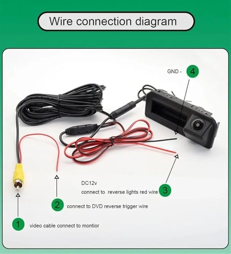 Rear View Camera - Night vision Wire AHD 720P