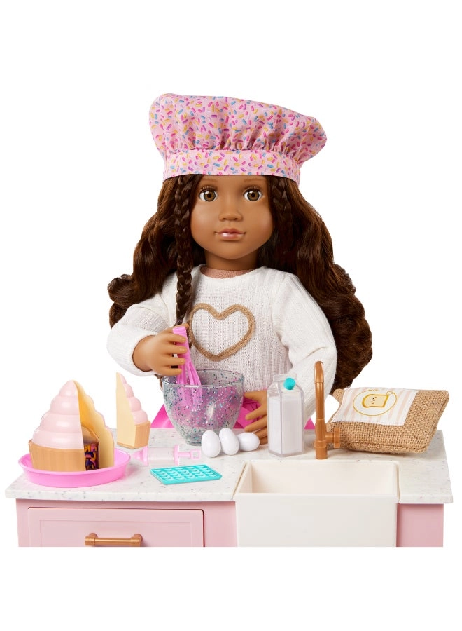 Paola Deluxe Baking Doll With Book Playset - 18-inch Ages 3+