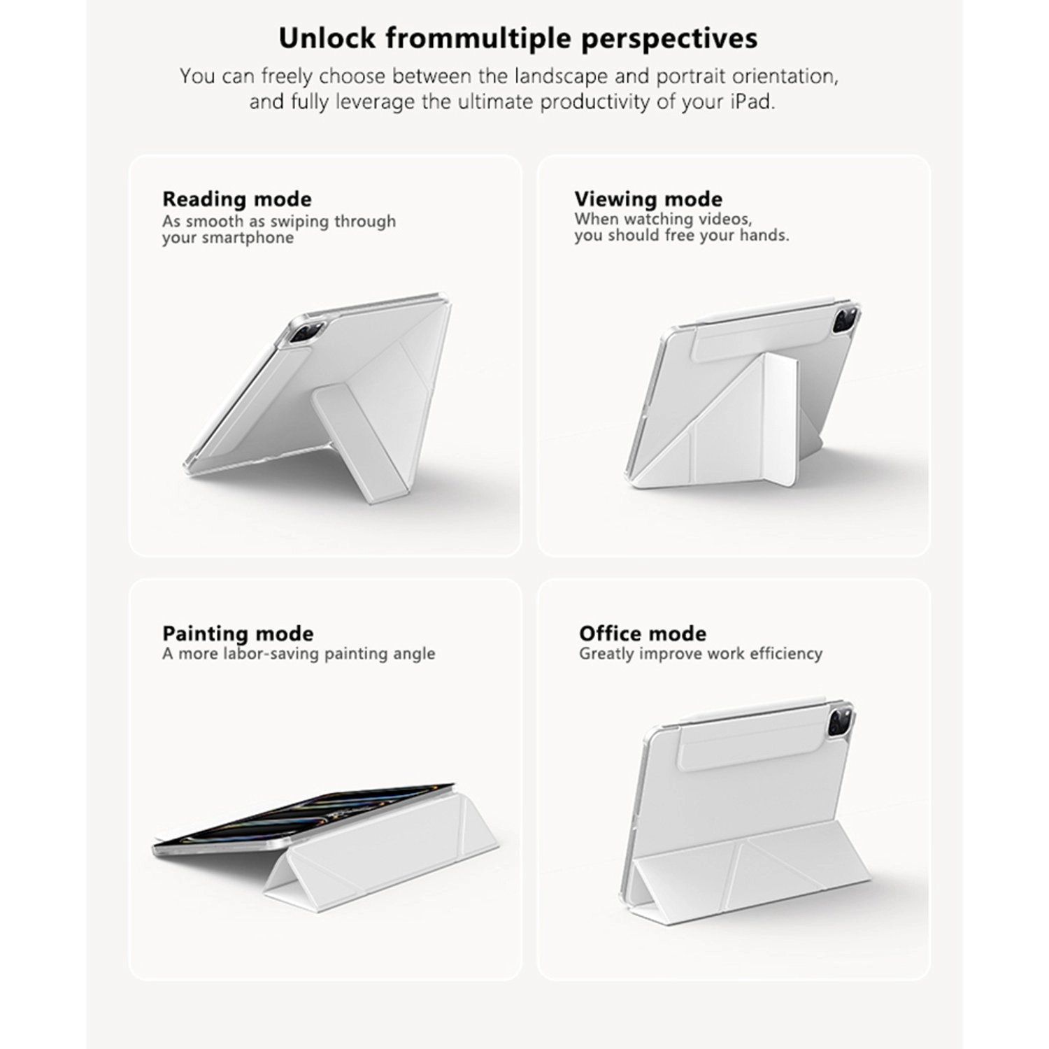 Magnetic Flip Case with Stylus Holder for iPad Air 13-inch