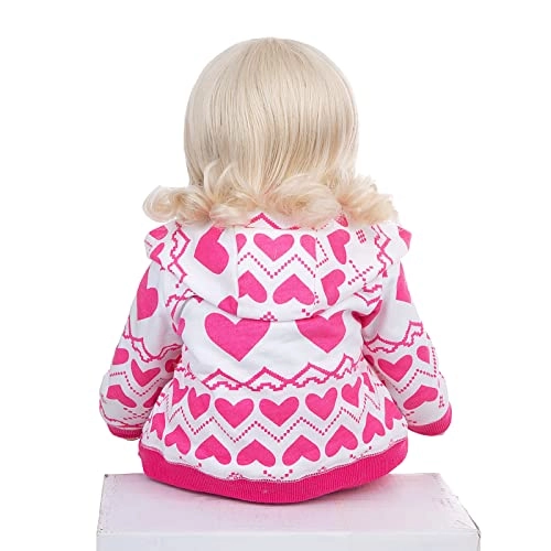 Reborn Baby Doll - 24 Inch Vinyl Cotton Body Pink Yarn Skirt Ages 3+