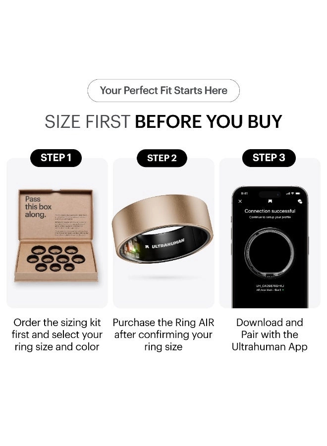 Ring AIR - Size 12 Space Silver