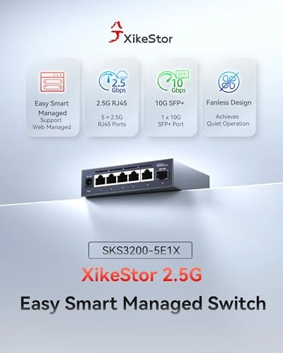 6 Port │ 5x2.5G Port │ 1x10G SFP+ 6-ports